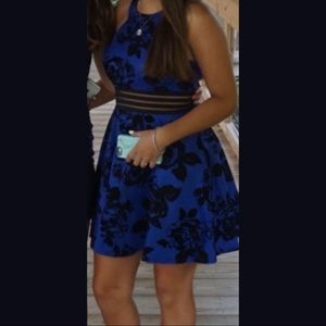 Royal blue homecoming dress